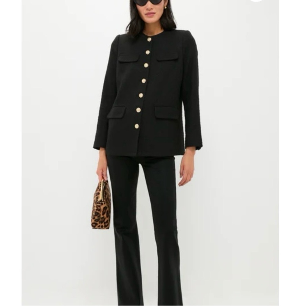 Pomander Place Black Textured Jennings Jacket size medium NWOT